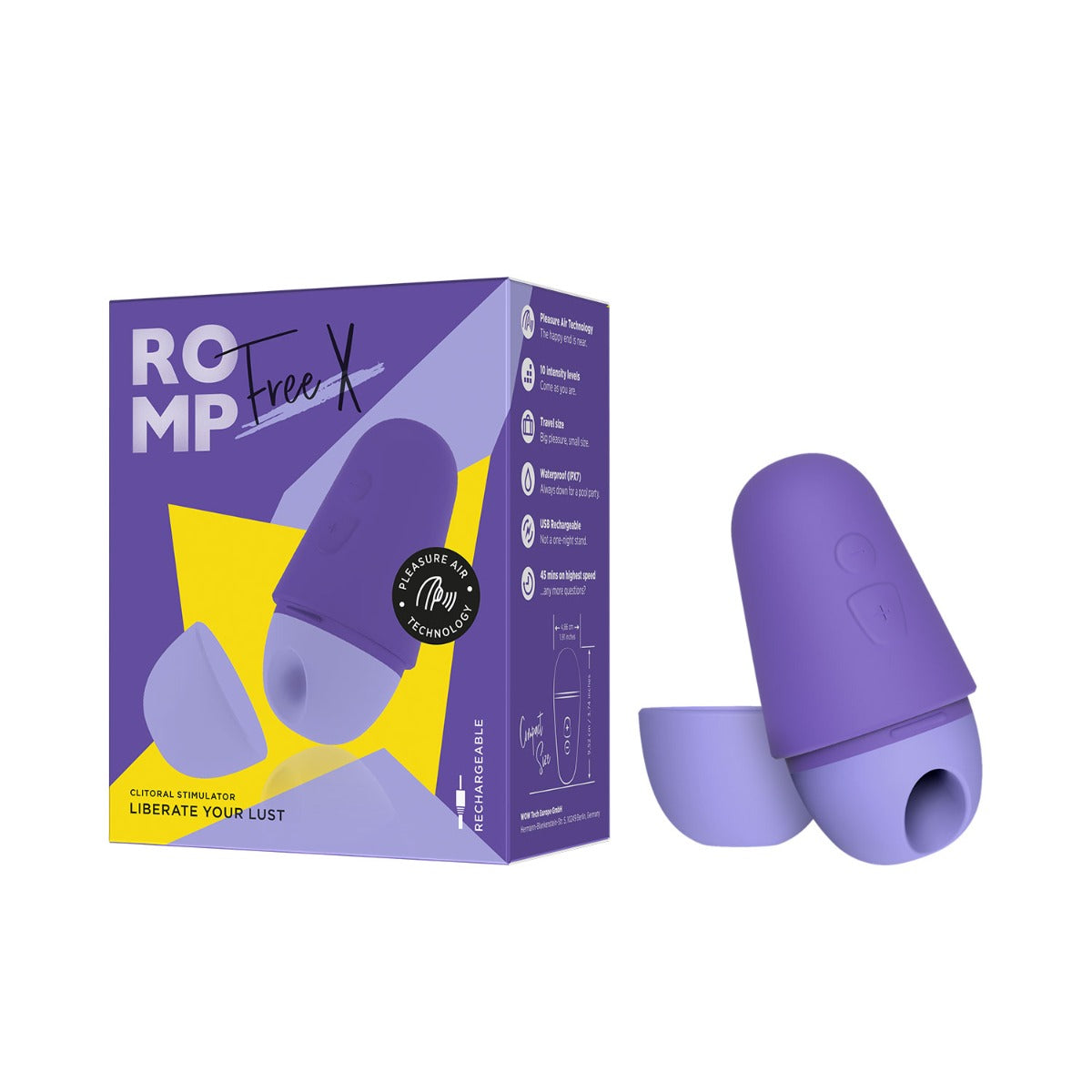 Romp Free X Rechargeable Clitoral Stimulator Liberate Your Lust-1