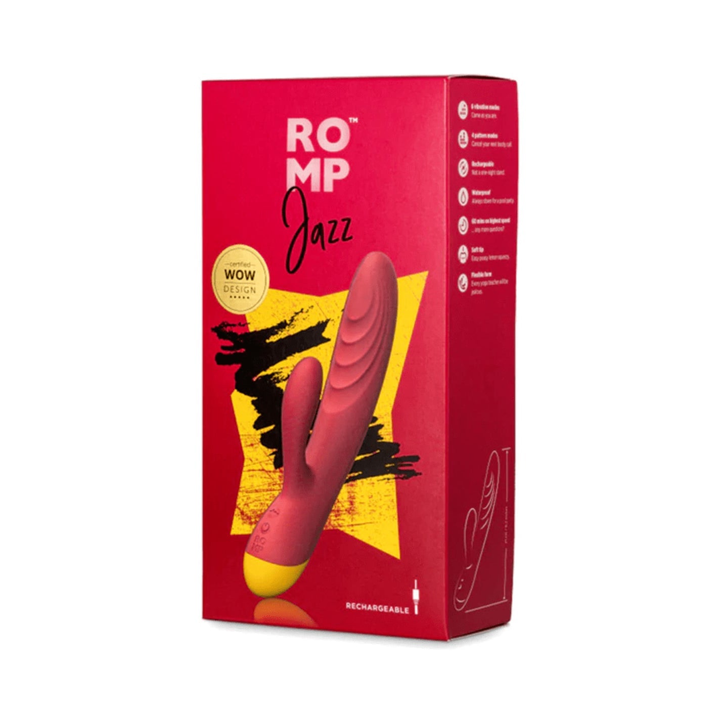 Romp Jazz Rechargeable Silicone Rabbit Vibrator