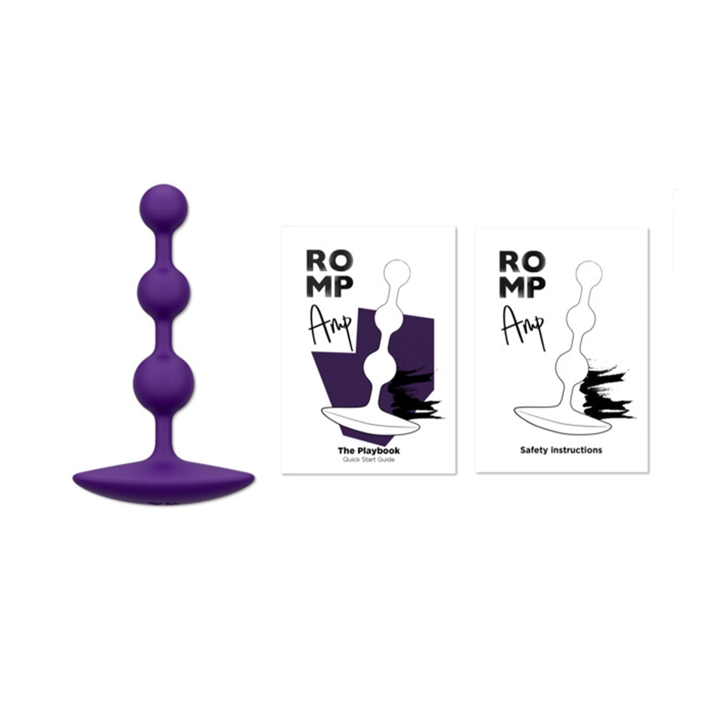 Romp Amp Silicone Anal Beads (Purple)