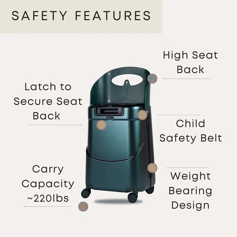 Miamily MultiCarry Ride-On Luggage (Forest Green) 24" PRE-ORDER (ARRIVAL MID JUNE)