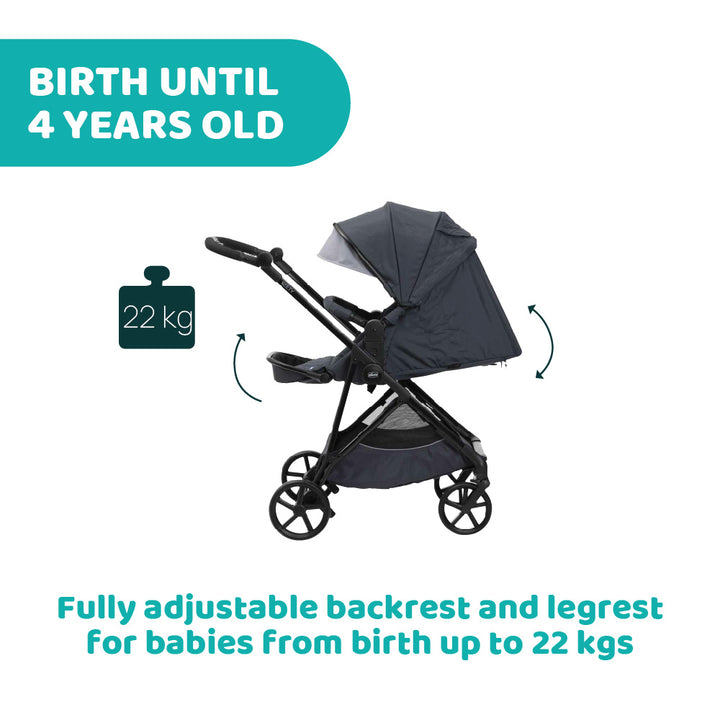 Chicco Seety Stroller Lightweight Two Ways Facing 04087097530000
