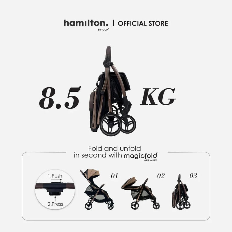 Hamilton Max Stroller | MagicFold-8