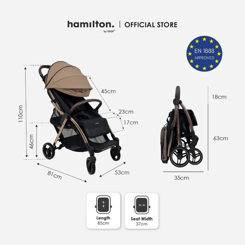 Hamilton Max Stroller | MagicFold-7