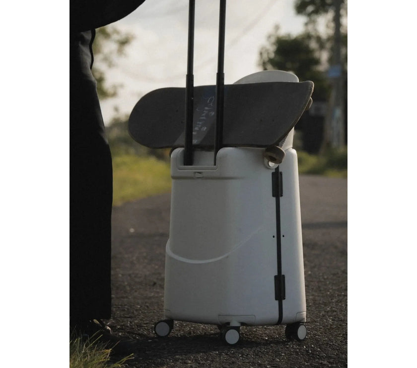 Miamily MultiCarry Ride-On Luggage (Mist Grey) 18"