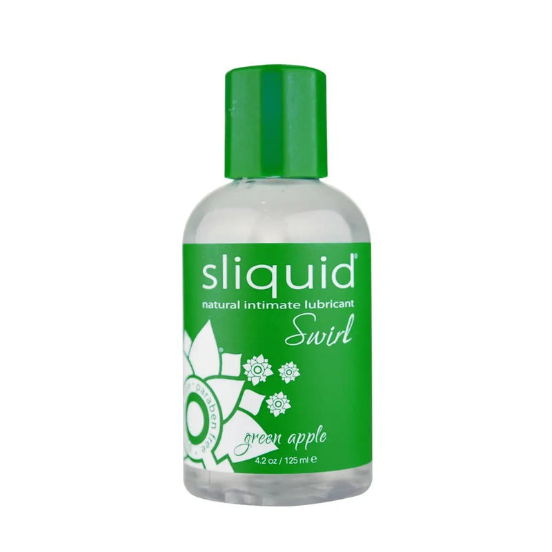 Sliquid  Swirl Natural Intimate Water Based Lubricant Green Apple 4.2 oz-1