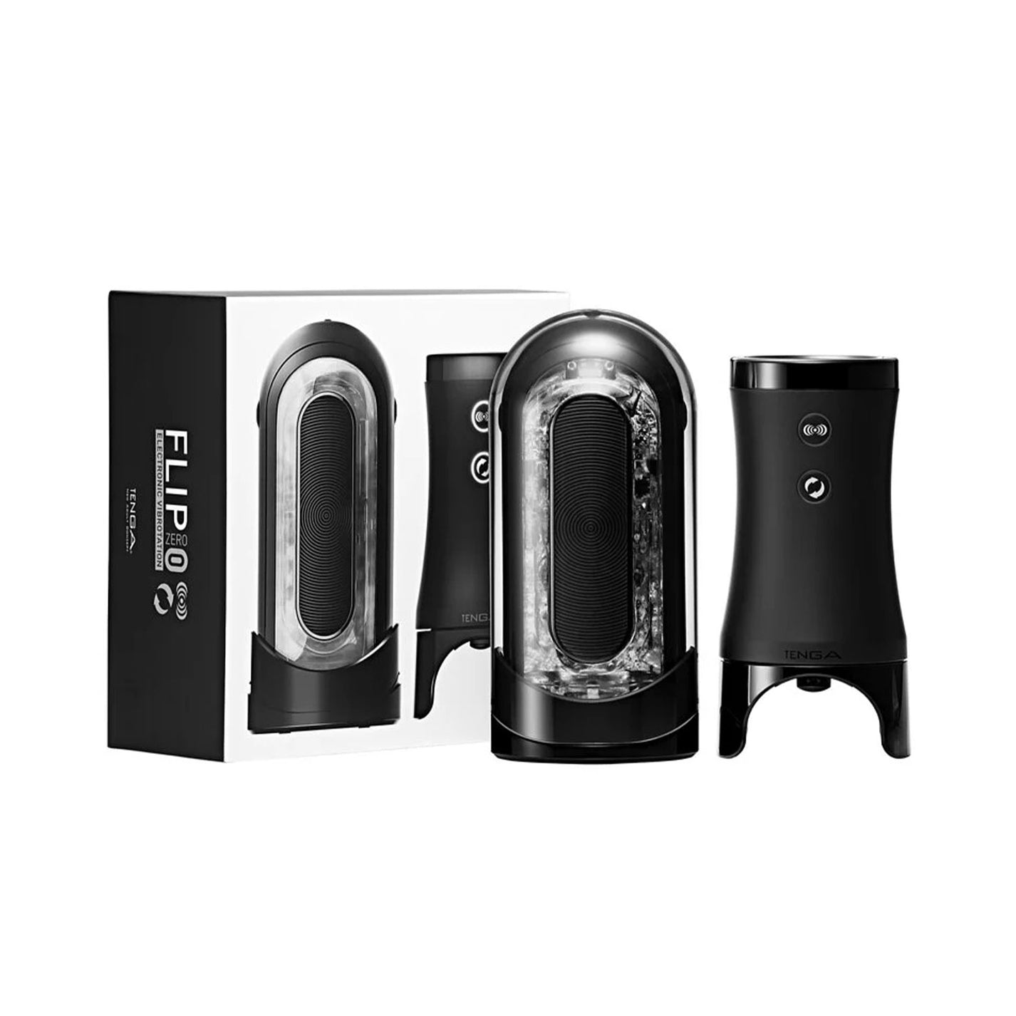 Tenga Flip 0 (Zero) Electronic Vibrotation Male Masturbator (Black)
