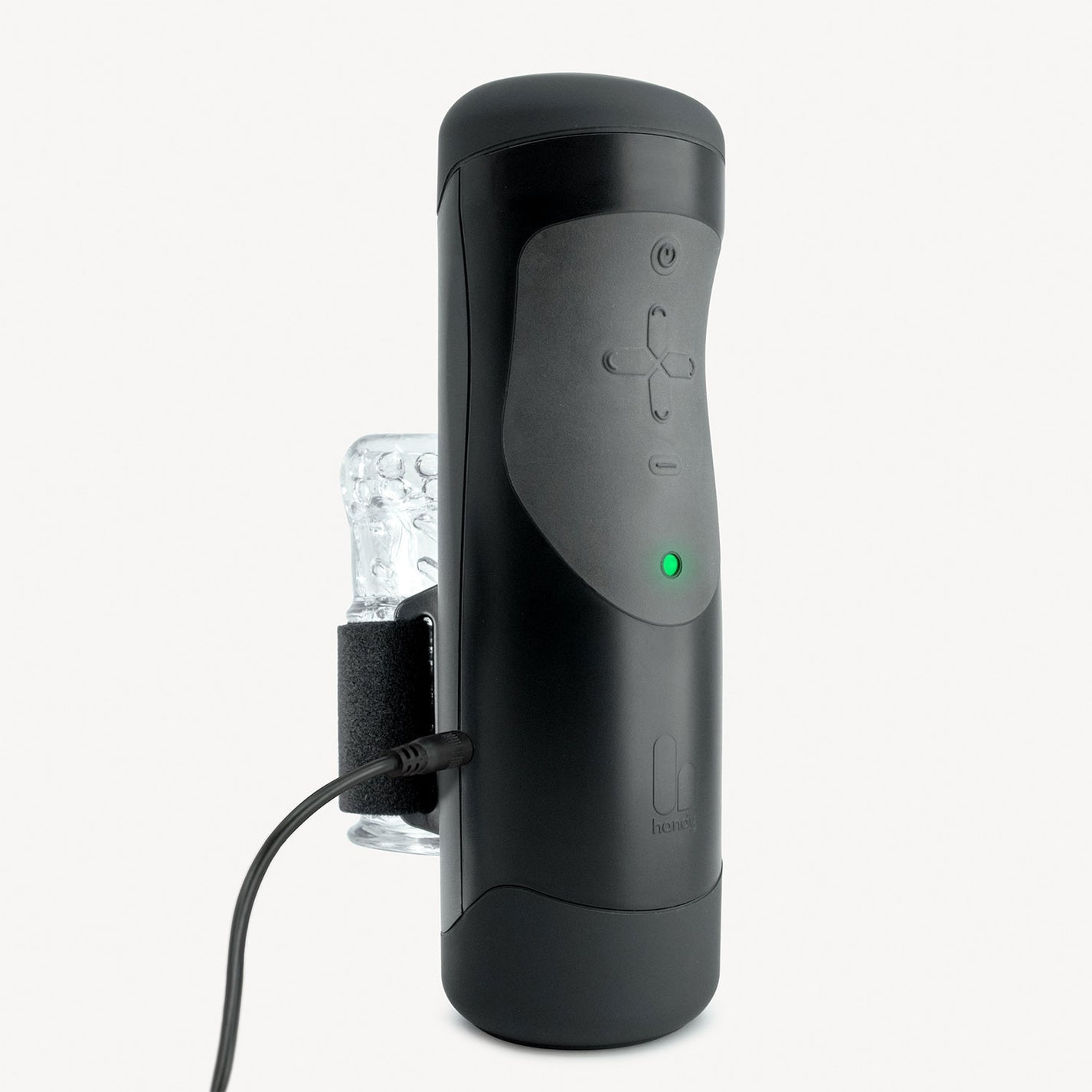 The Handy App Controlled Interactive Bluetooth Stroker Male Masturbator (Black) [Local Adaptor]