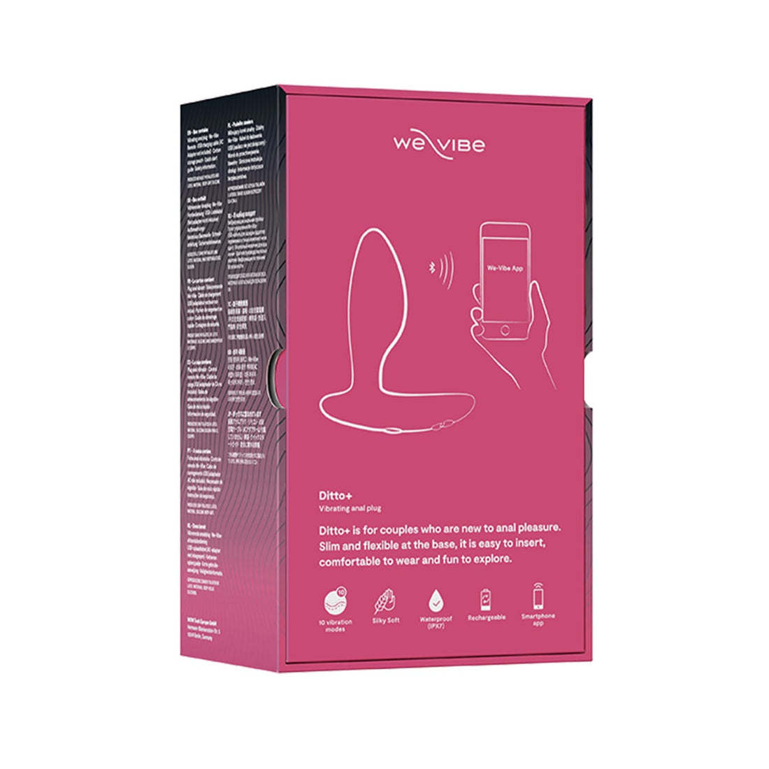 We Vibe Ditto + App and Remote Controlled Anal Vibrator (Assorted Colour)
