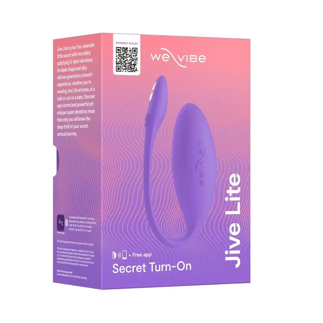 We Vibe Jive Lite App-Controlled Egg Vibrator Purple