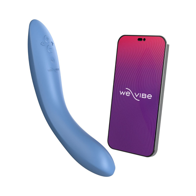 We Vibe Rave 2 App-Controlled Silicone G-Spot Vibrator Muted Blue