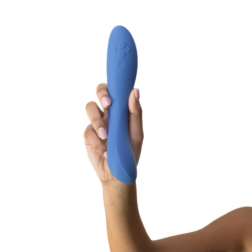 We Vibe Rave 2 App-Controlled Silicone G-Spot Vibrator Muted Blue