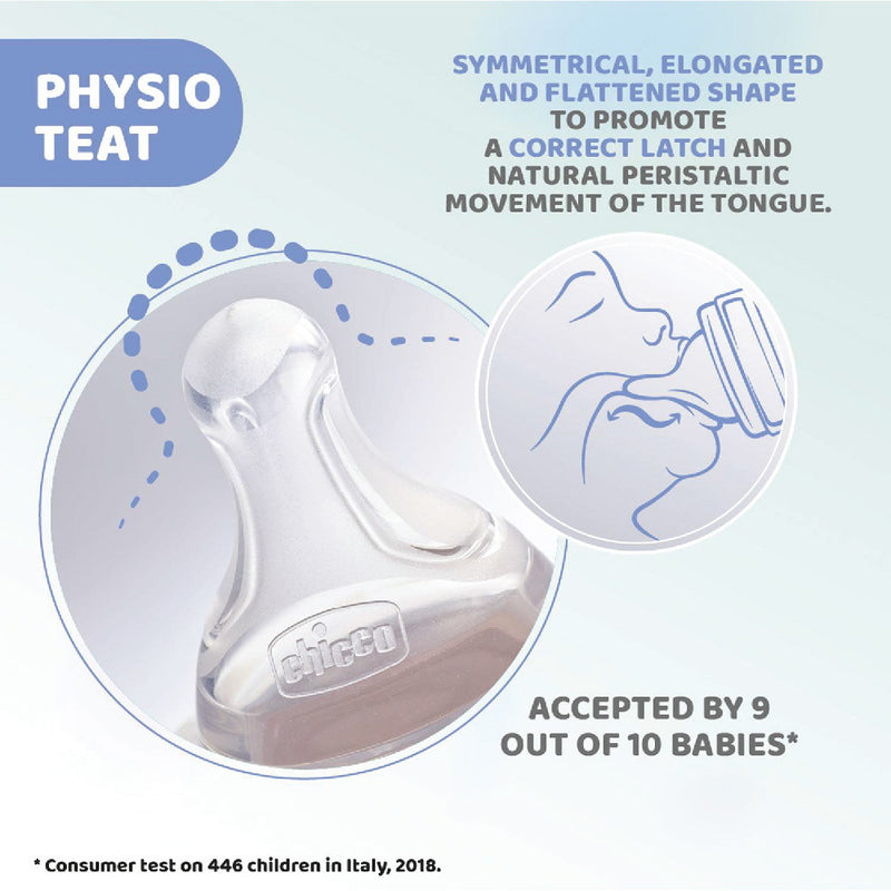 Chicco Well Being PP Glass Feeding Bottle 150ml - Green (Unisex)-3