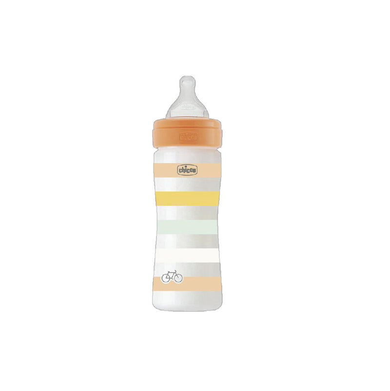Chicco Well Being PP Feeding Bottle 150ml/ 250ml/ 330ml (Green/ Orange/ White/ Yellow)-5