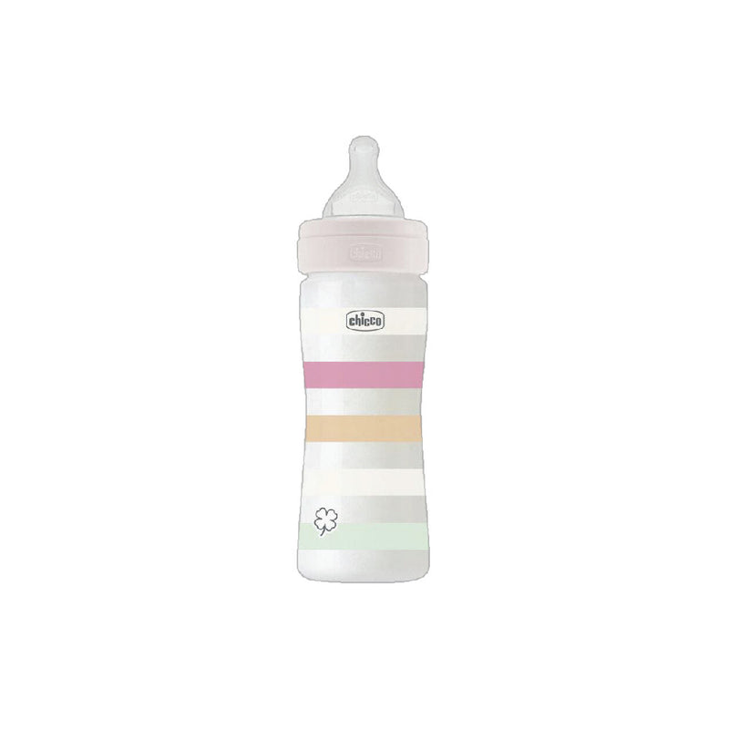 Chicco Well Being PP Feeding Bottle 150ml/ 250ml/ 330ml (Green/ Orange/ White/ Yellow)-3