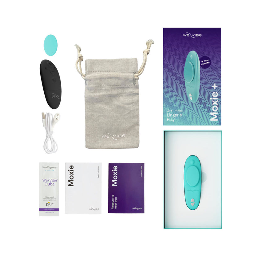 We Vibe Moxie+ App and Remote Controlled Wearable Panty Vibrator (Assorted Colour)