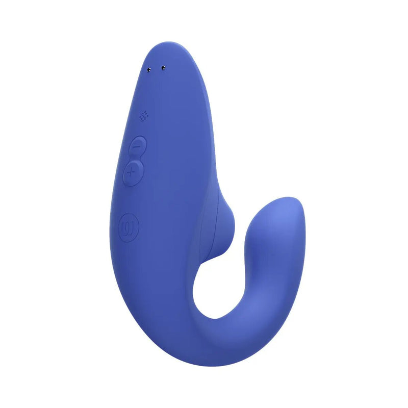 Womanizer Blend Rabbit Vibrator With Pleasure Air Technology Vibrant - Blue-1