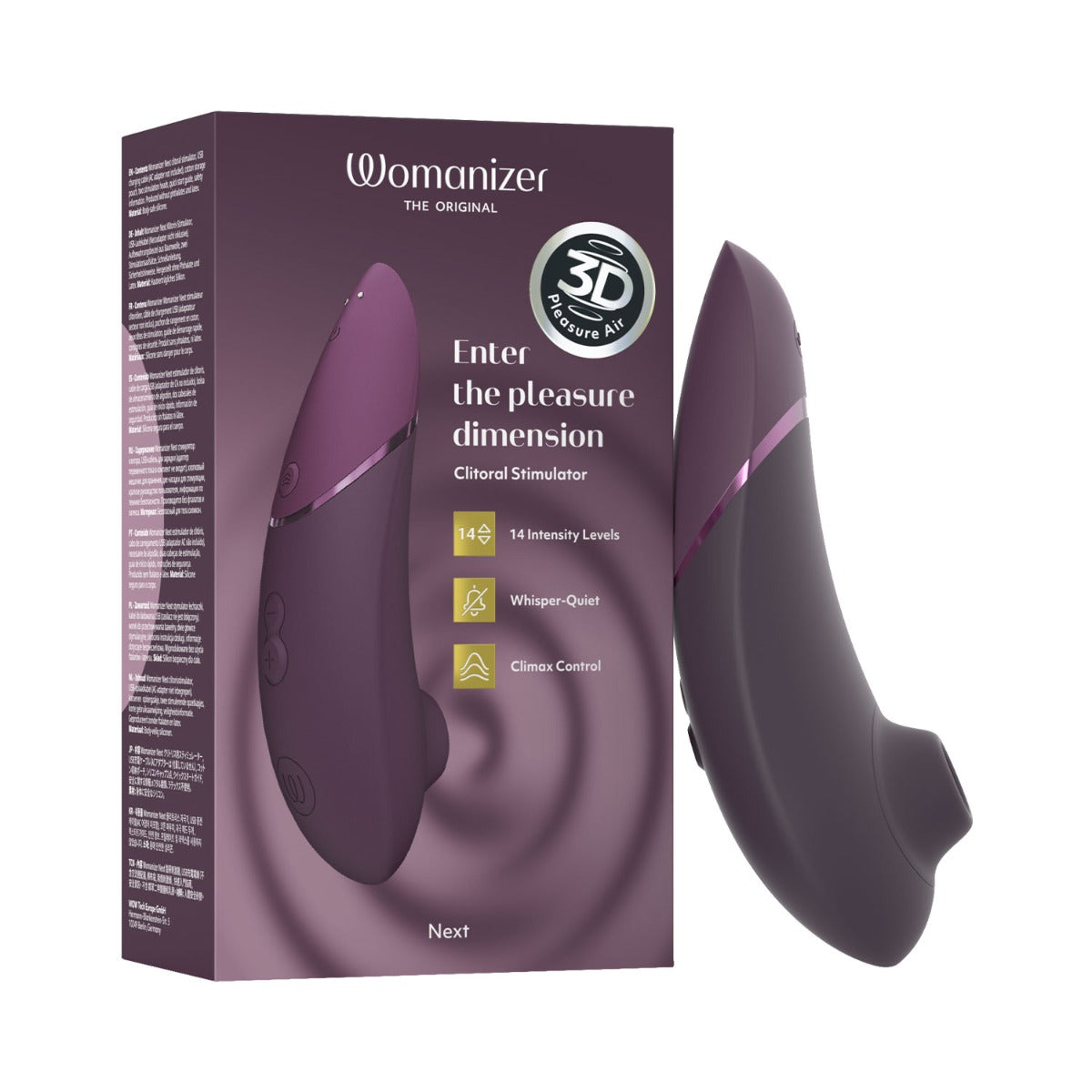 Womanizer Next Clitoral Stimulator with 3D Pleasure Air Technology Dark Purple-2