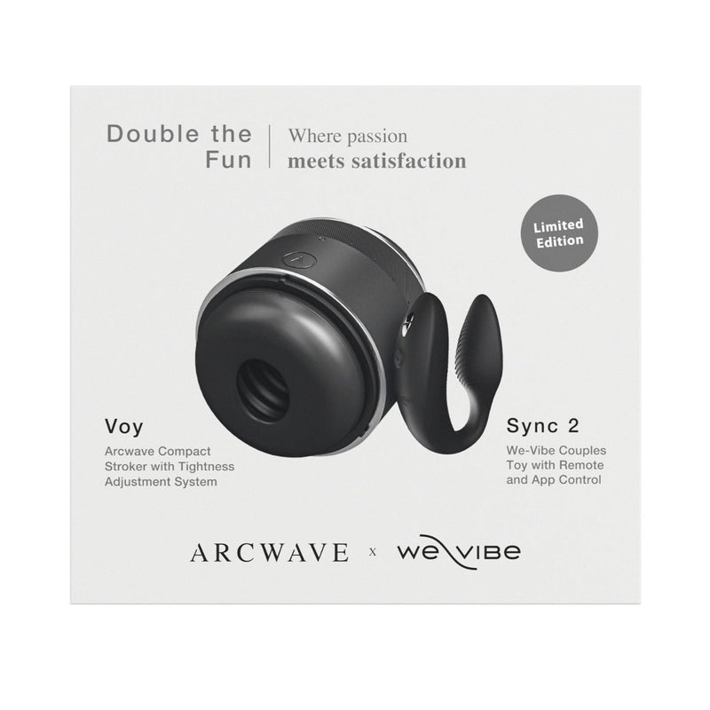 Arcwave X We-Vibe - Double The Fun Voy Manual Stroker And Sync 2 App-Controlled Vibrator-6