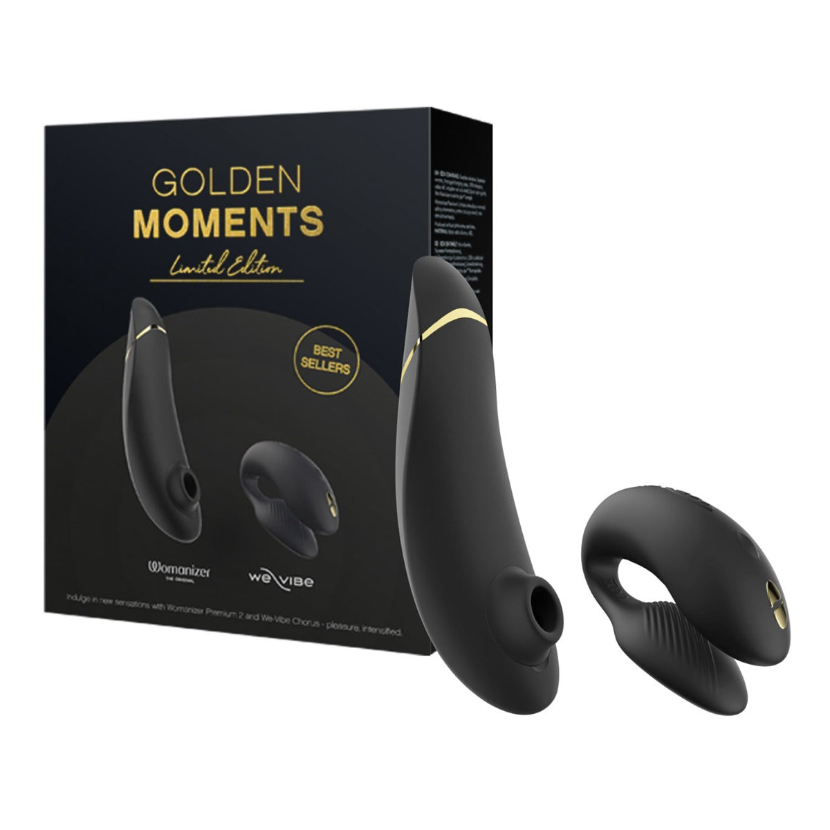 Womanizer X We-Vibe - Golden Moments 2 Collection Chorus And Premium 2 Limited Edition Couple Vibrator-1