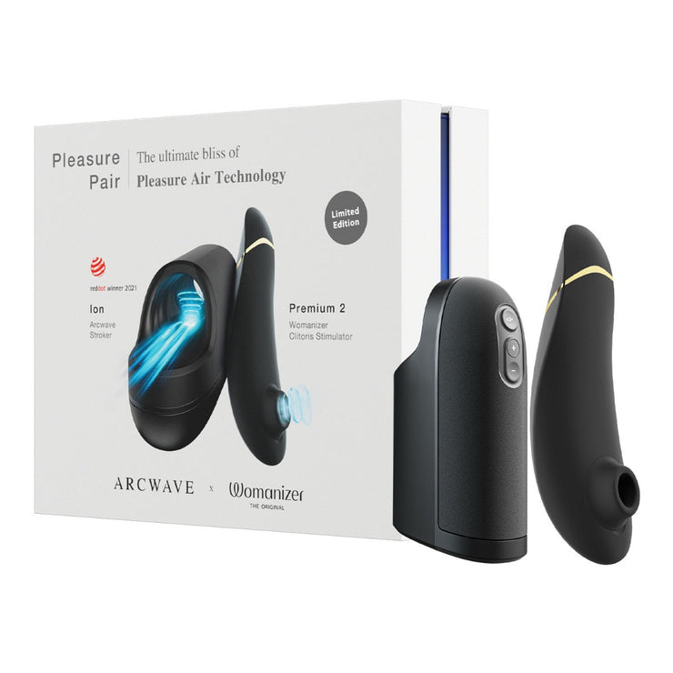 Arcwave X Womanizer - Pleasure Pair Ion Stroker And Premium 2 Clitoral Stimulator