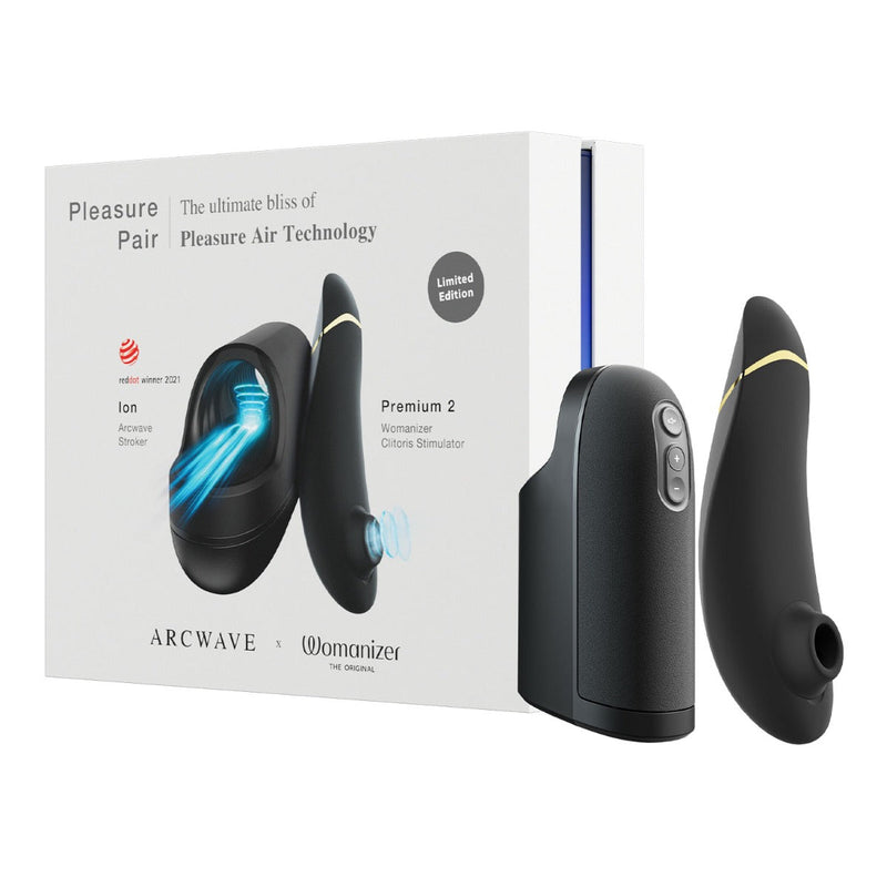 Arcwave X Womanizer - Pleasure Pair Ion Stroker And Premium 2 Clitoral Stimulator-1