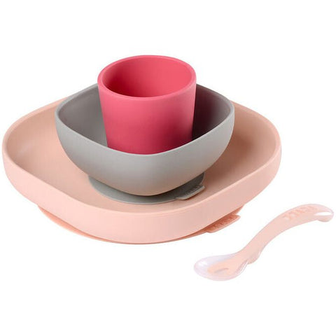 Beaba Silicone Dinner Set of 4 (Assorted Colours)