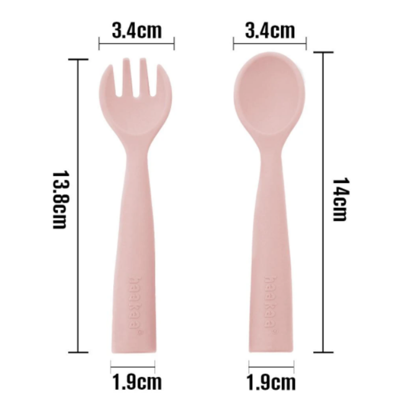 Haakaa Bendy Silicone Cutlery Set (Assorted Colours)-4