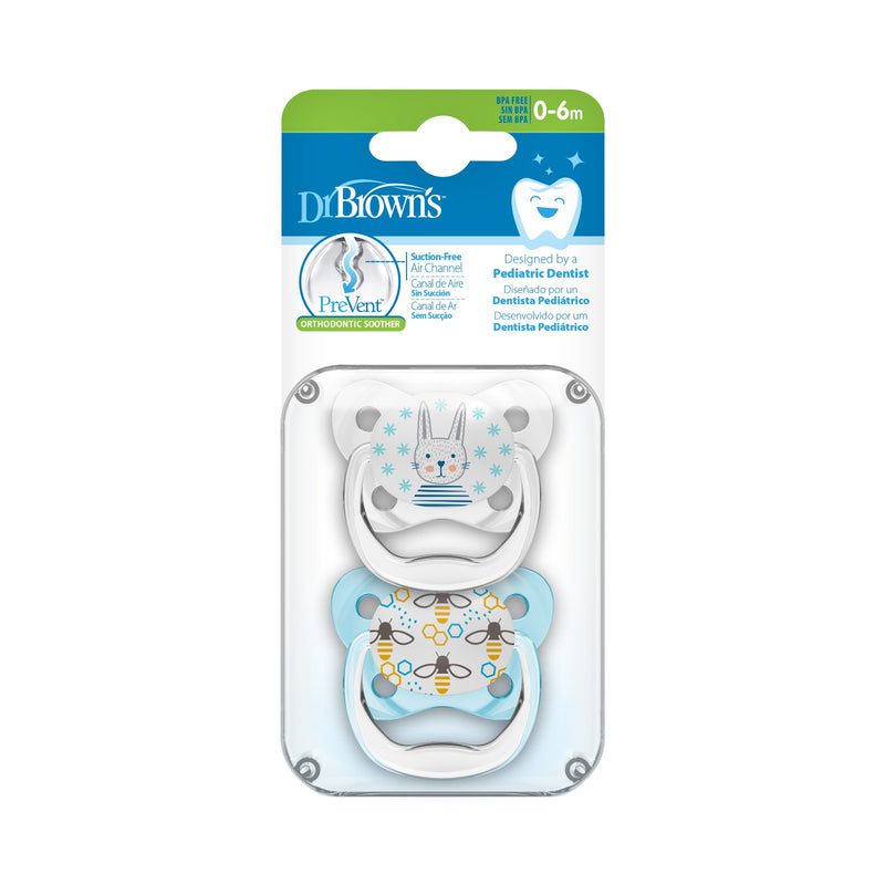 Dr. Brown’s Prevent Shield Pacifier Twin Pack (Assorted Designs)-2