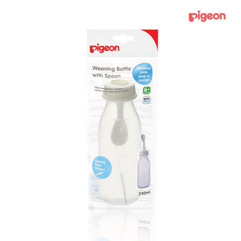 Pigeon Weaning Bottle With Spoon 240ml x3