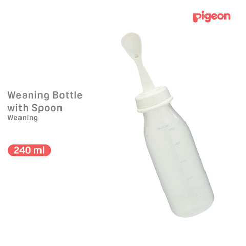 Pigeon Weaning Bottle With Spoon 240ml x3