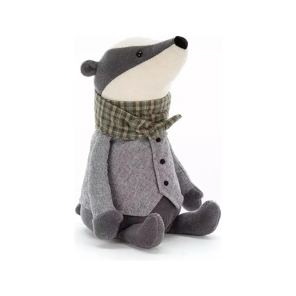 JellyCat Riverside Rambler Badger - H23cm