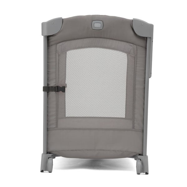 Joie Kubbie Sleep Bedside Travel Cot - Foggy Gray (Bundle Free Pillow)