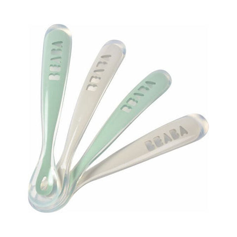 Beaba 1st Stage Silicone Spoon Set of 4 (Assorted Colours)