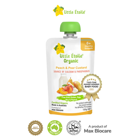 Little Etoile Organic Peach & Pear Custard (6+ months)