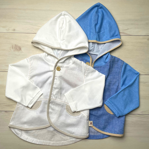 Hoppetta UV Hoodie - Blue | Little Baby.