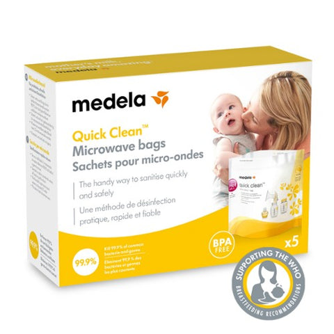 Medela Quick Clean Microwave bags (5pcs) | Little Baby.