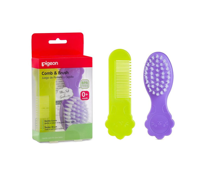 Pigeon Comb and Brush Set | Little Baby.
