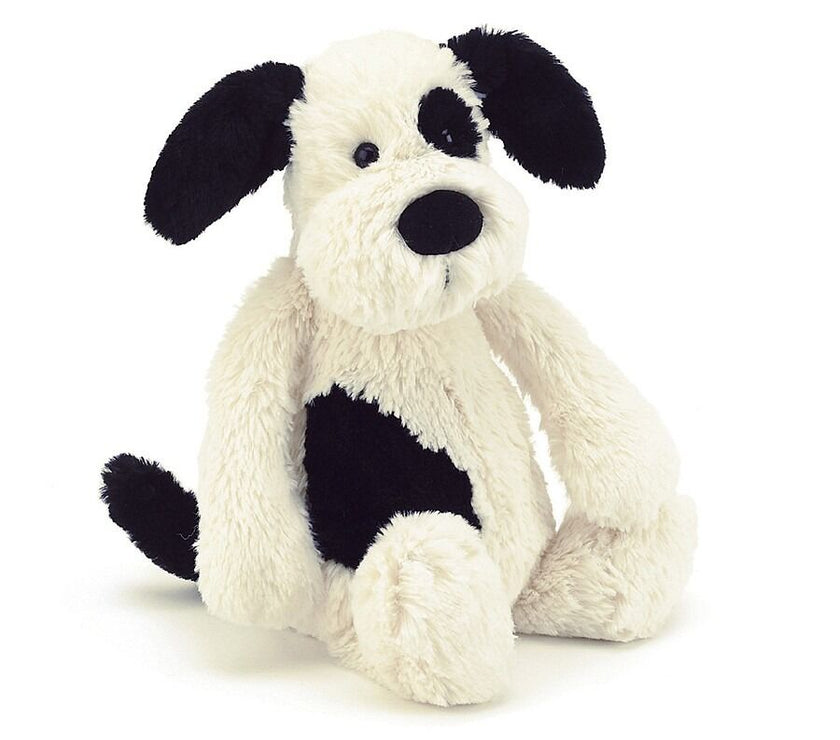 Jellycat Bashful Black & Cream Puppy- Medium H31cm