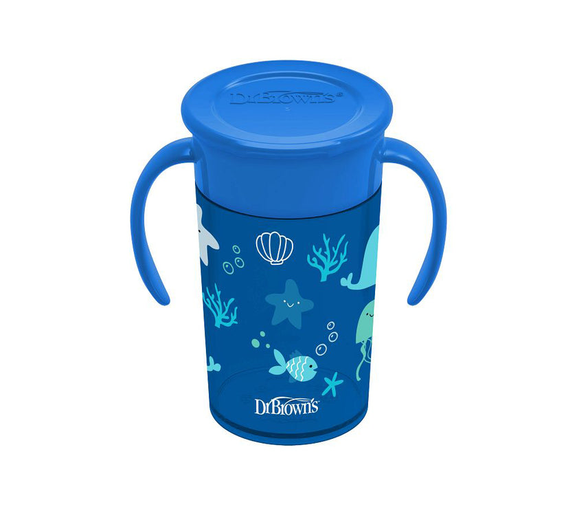 Dr. Brown’s 300ml Cheers 360 Cup w Handles (9m+) Assorted Designs