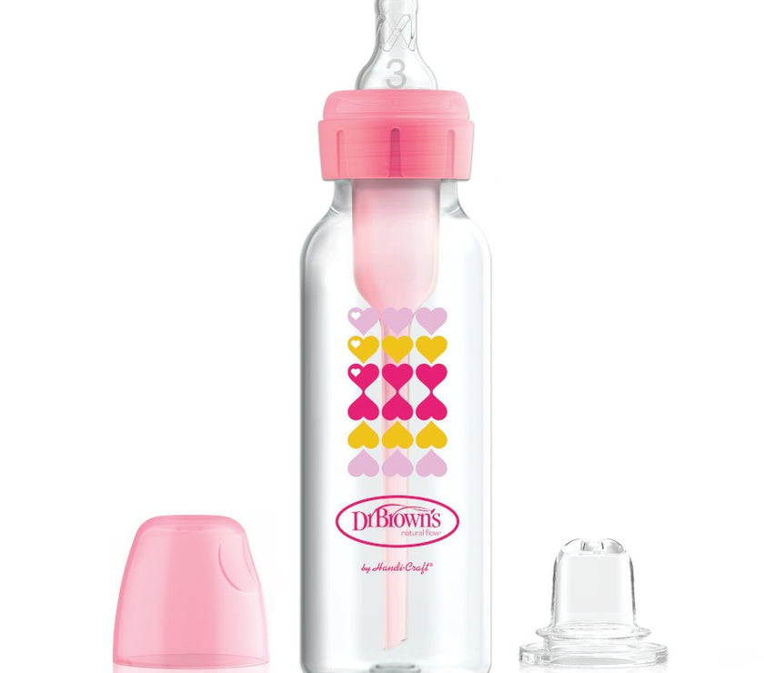 Dr. Brown’s Natural Flow Options+ Sippy Bottle Starter Kit (Assorted Designs)
