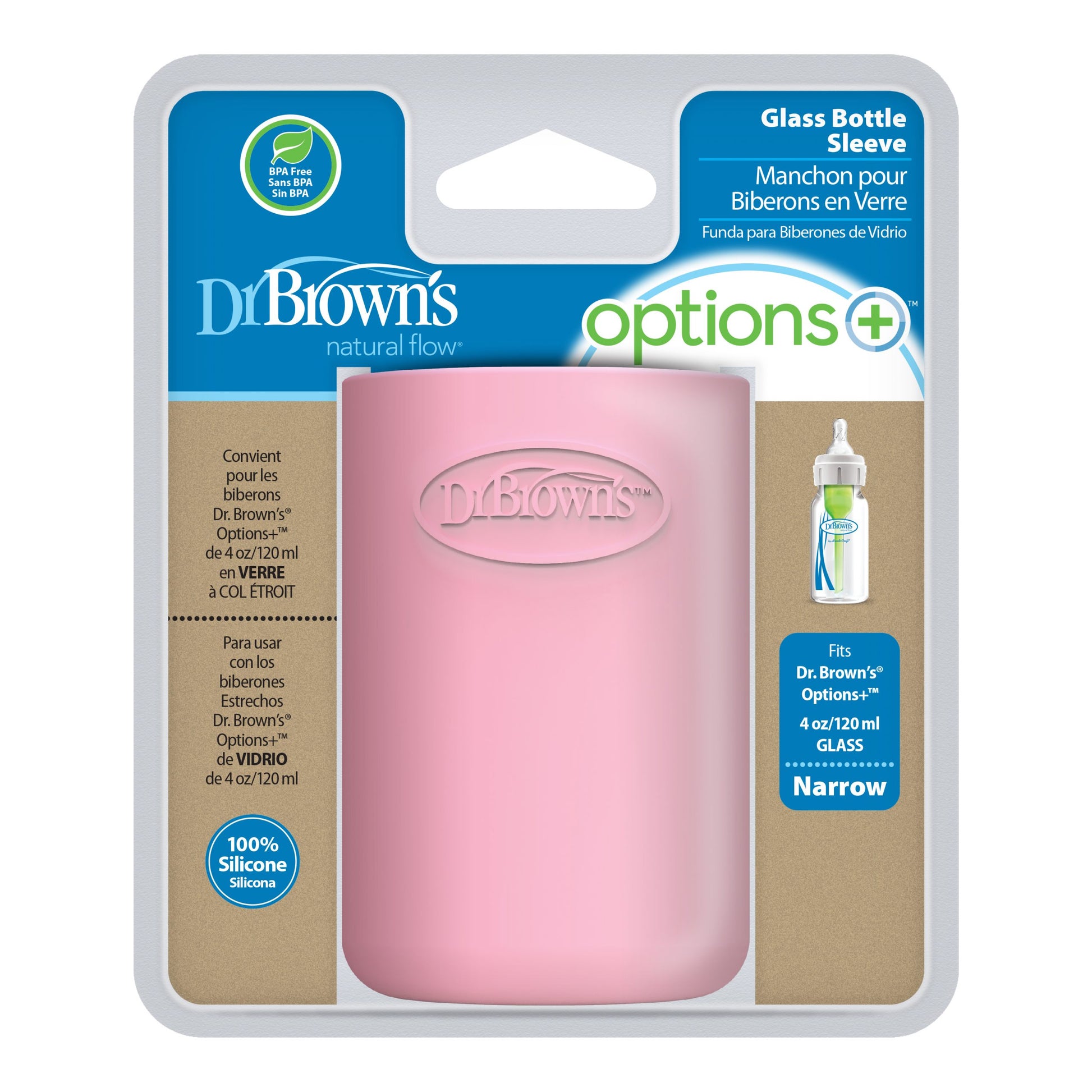 Dr. Brown’s Natural Flow® Options+™ Glass Baby Bottle Sleeve-9