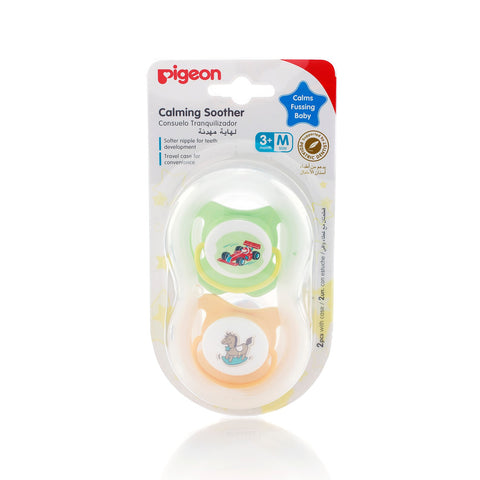 Pigeon Calming Soothers 2pcs (Boys M Size) | Little Baby.
