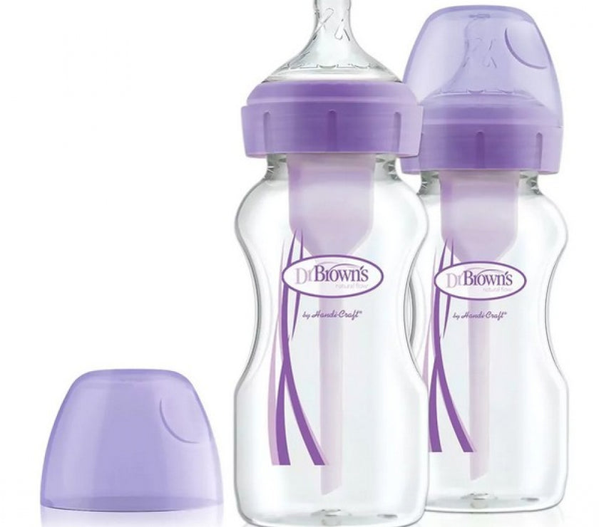Dr. Brown's 270ml PP Wide-Neck Options+ Bottle - Twin Pack (Assorted Designs)