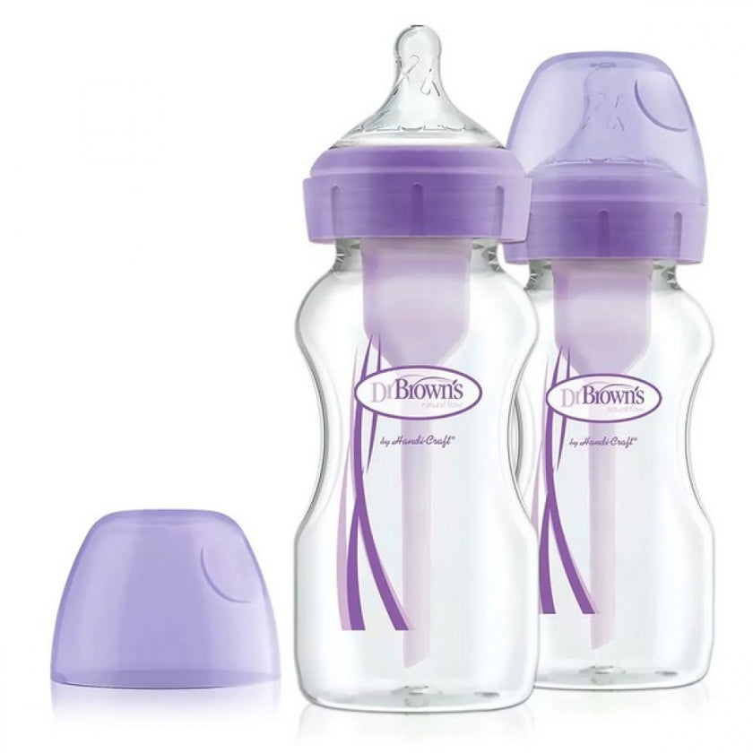 Dr. Brown's 270ml PP Wide-Neck Options+ Bottle - Twin Pack (Assorted Designs)