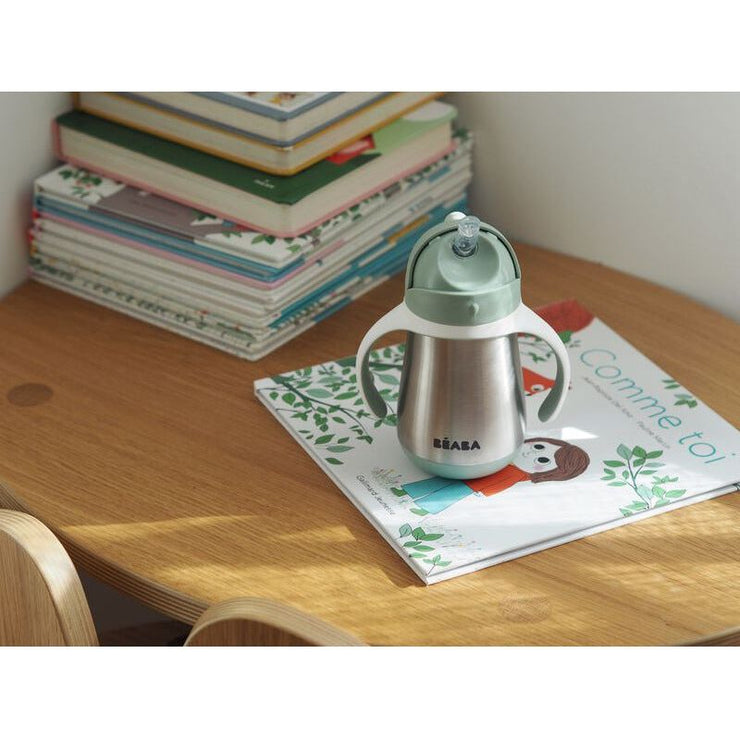 Beaba Stainless Steel Straw Cup 250ml (Assorted Colours)