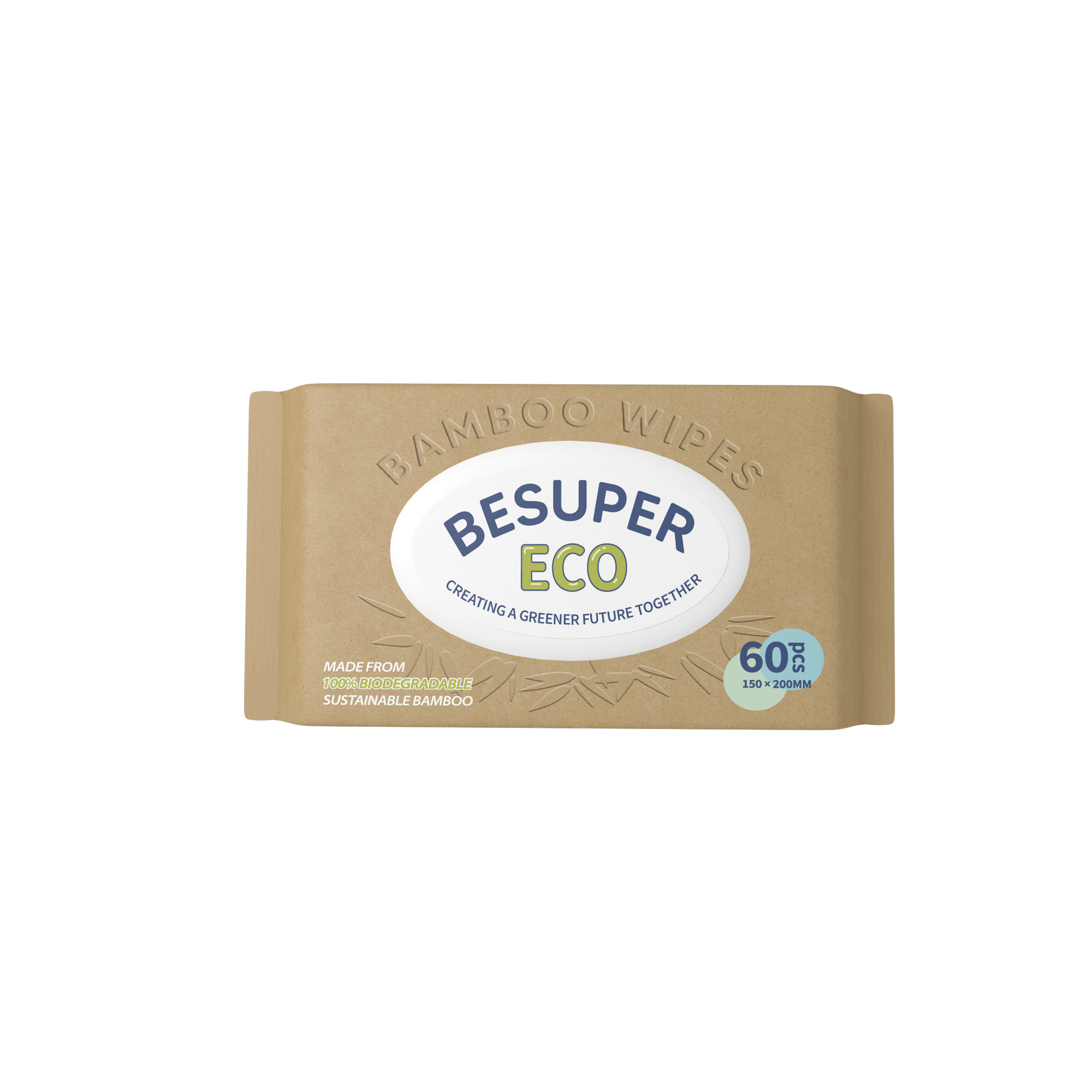Besuper Bamboo Wipes 60s x 5 Packs
