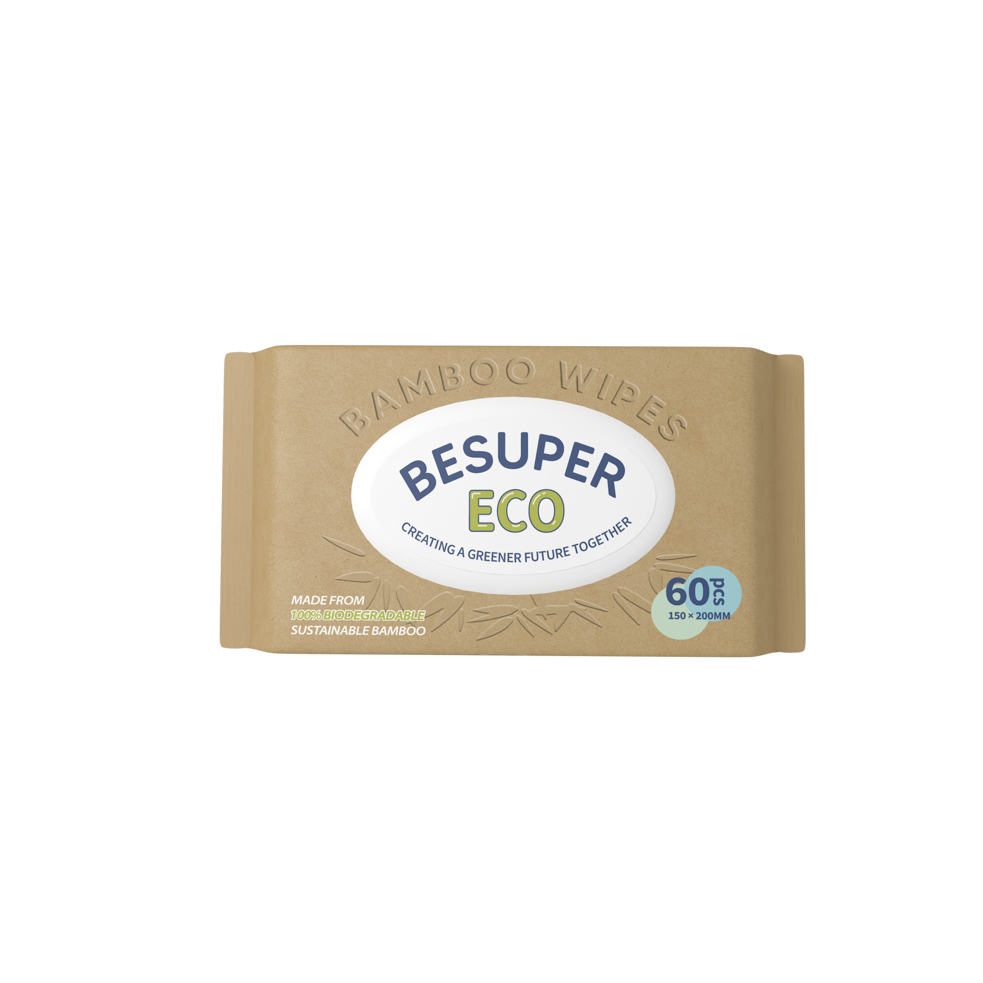Besuper Bamboo Wipes 60s x 5 Packs-1