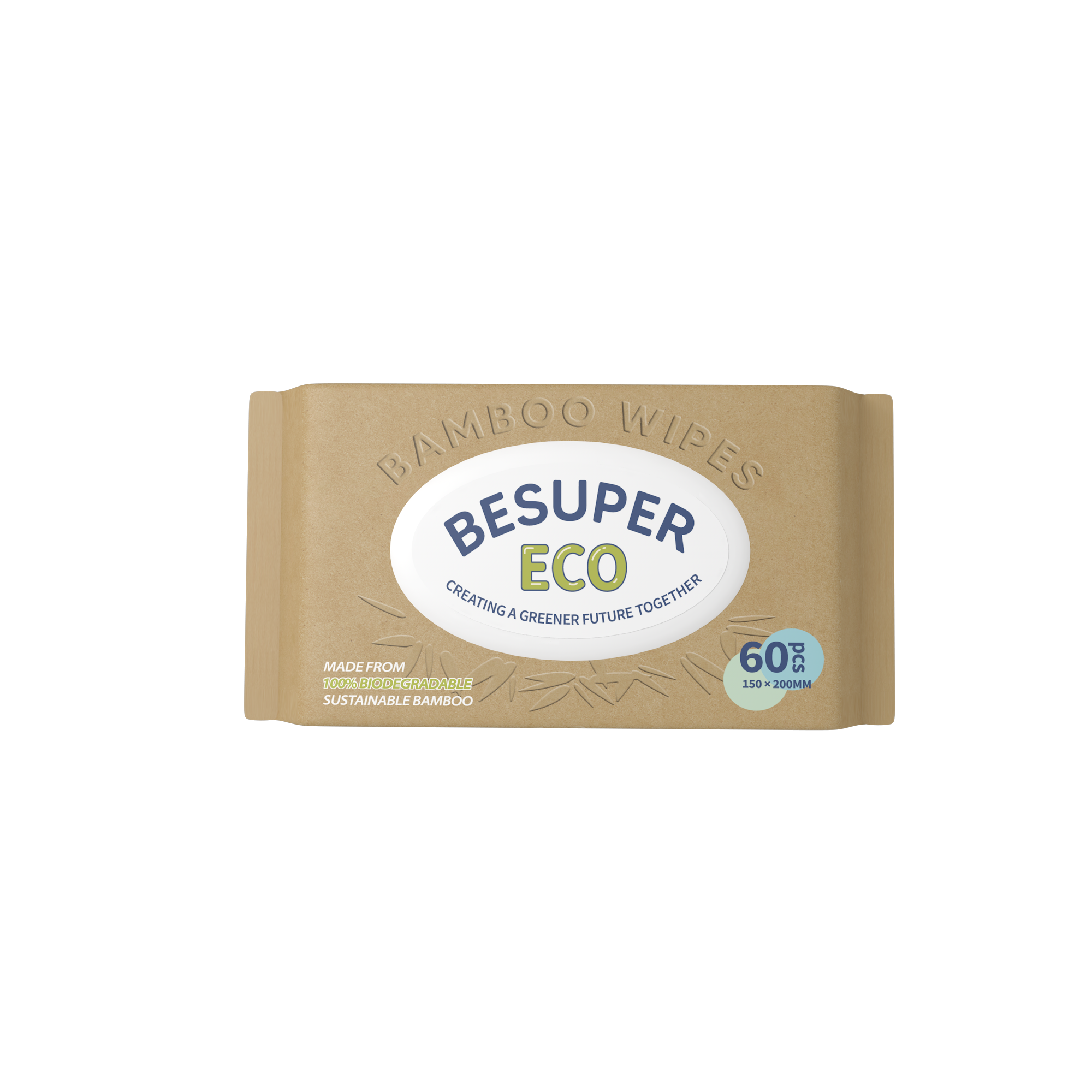 Besuper Bamboo Wipes 60s x 5 Packs