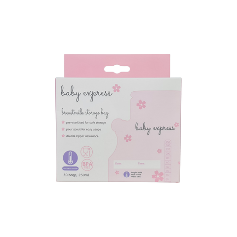 Baby Express Breastmilk Storage Bag w Thermal Sensor