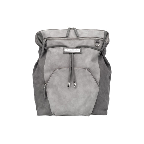 Petunia Pickle Bottom Cinch Convertible Back Pack: Pewter Leatherette | Little Baby.